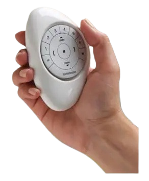 Control your blinds with a handheld remote